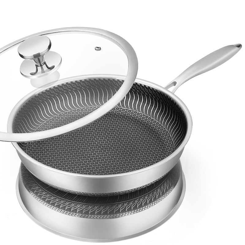 Crepe Pan Nonstick - LMETJMA Paslanmaz Çelik kızartma tavası Yapışmaz