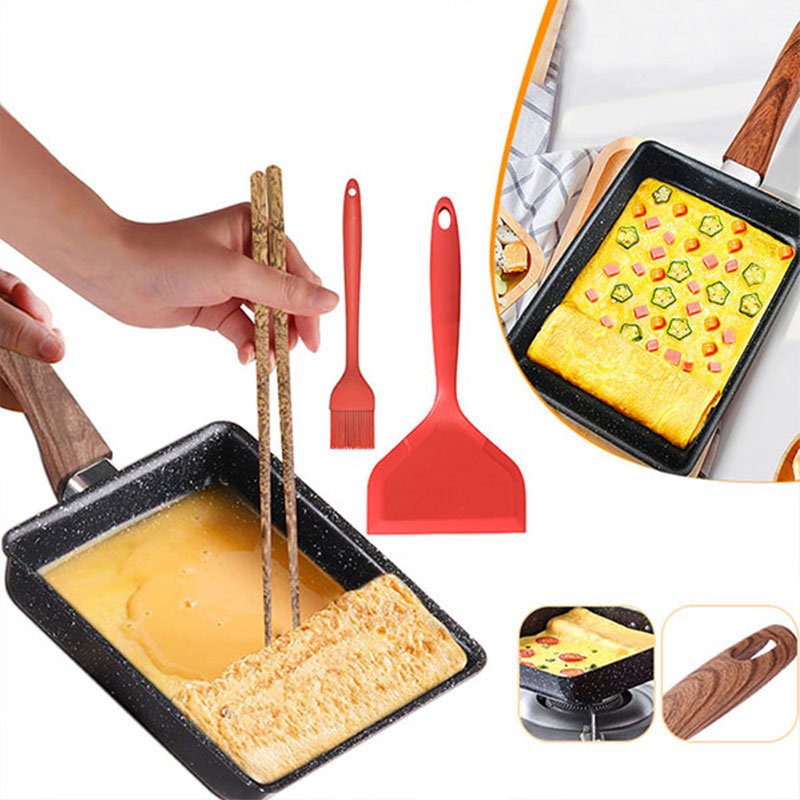 Crepe Pan Nonstick - Tamagoyaki Japon Omlet Tava Yapışmaz Yumurta
