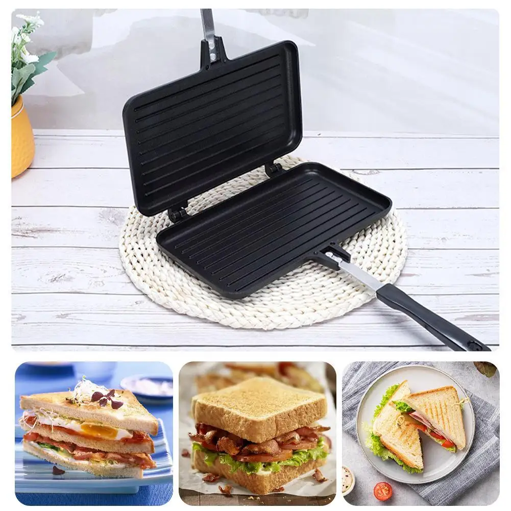 Crepe Pan Nonstick - Çift Taraflı kızartma tavası Yapışmaz Sandviç