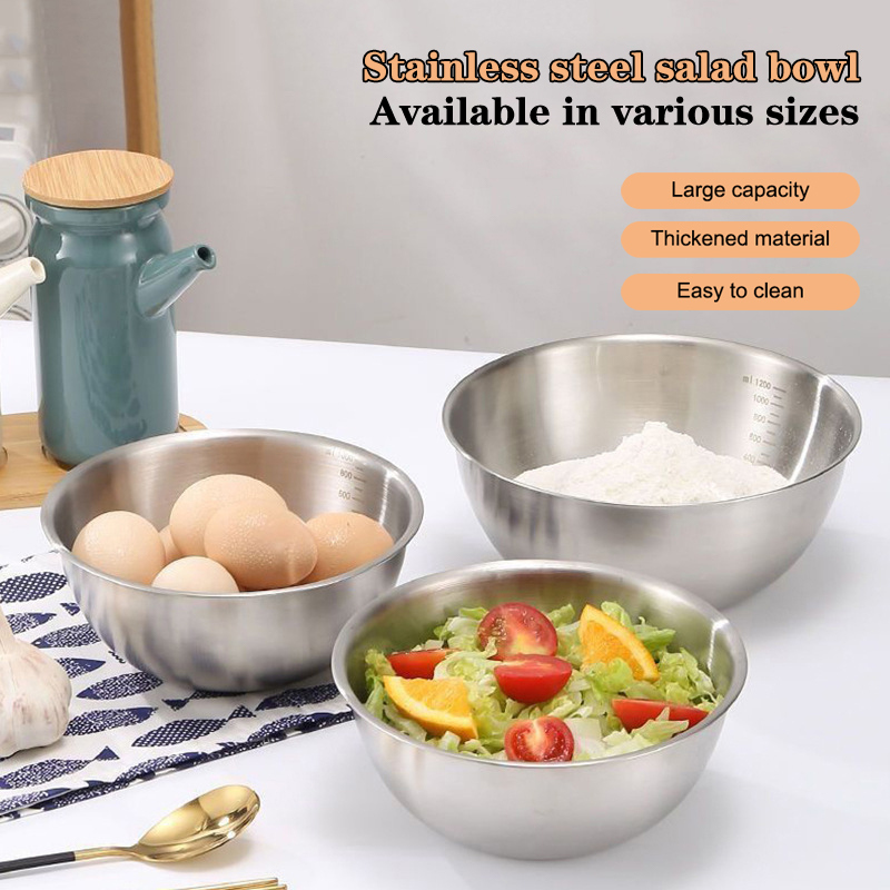 Home Cooking Cookbook - 1 Adet Paslanmaz Çelik Kase Seti