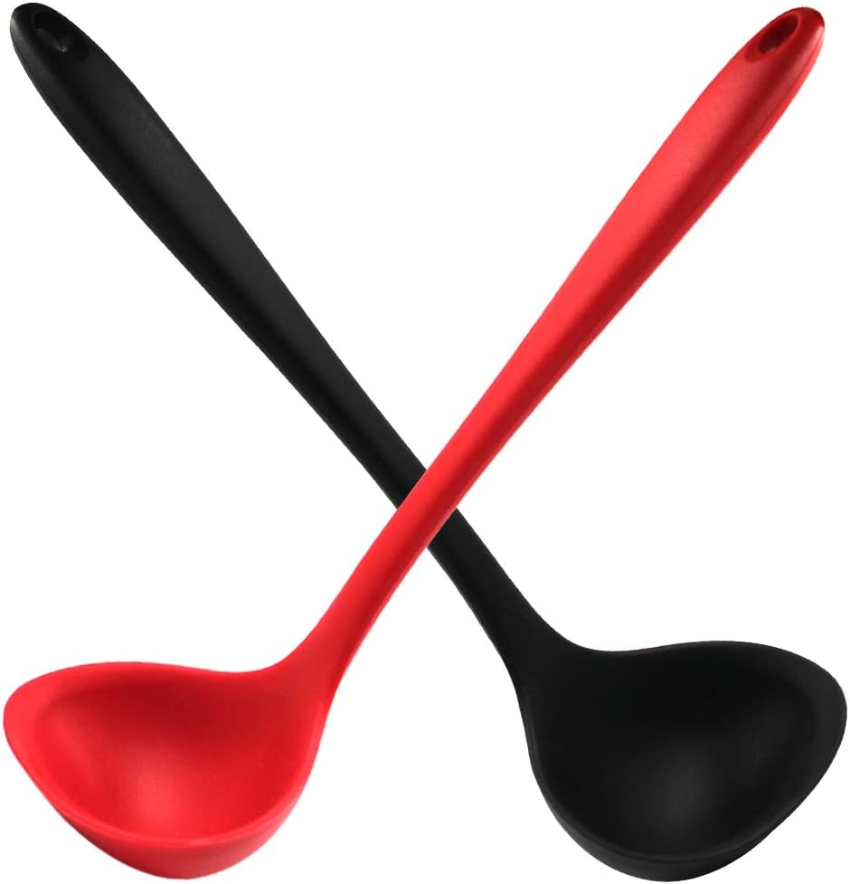 Home Cooking Meals - Silikon Kepçeler Çorba Kaşıkları Yapışmaz Isıya