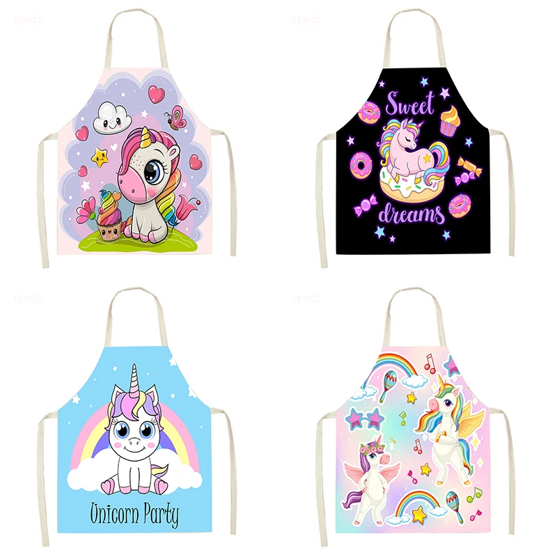 Home Cooking Meals - Mutfak önlük sevimli karikatür Unicorn serisi