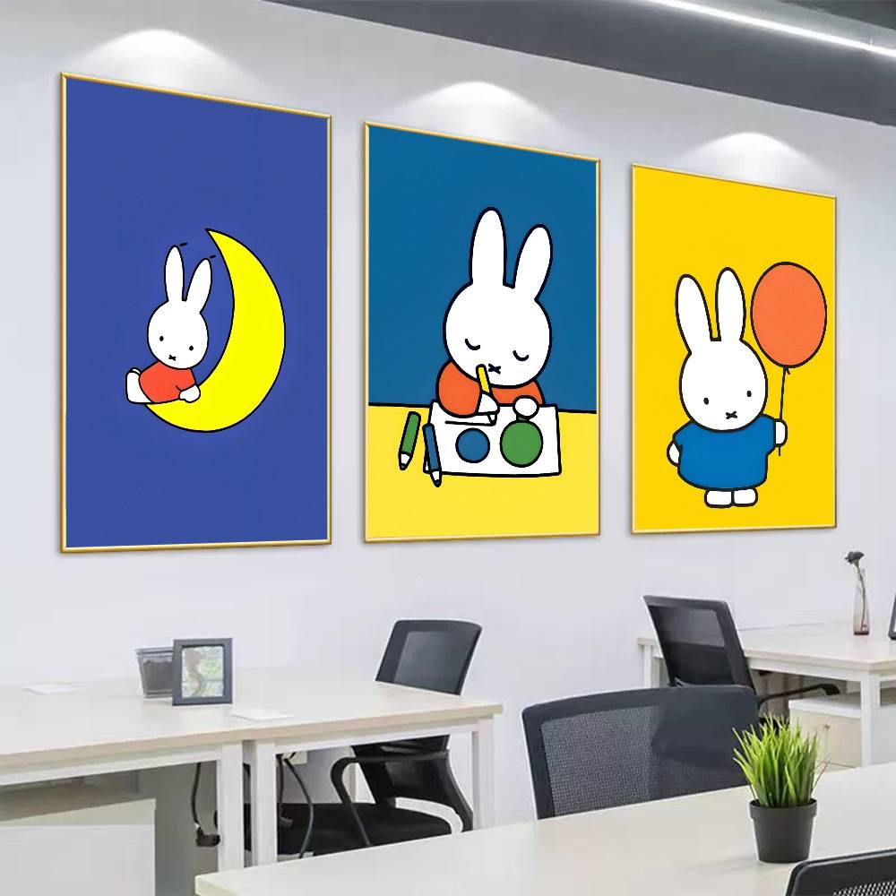 Home Cooking Meals - Karikatür M-Miffy Poster Baskı Aşçı Pişmiş