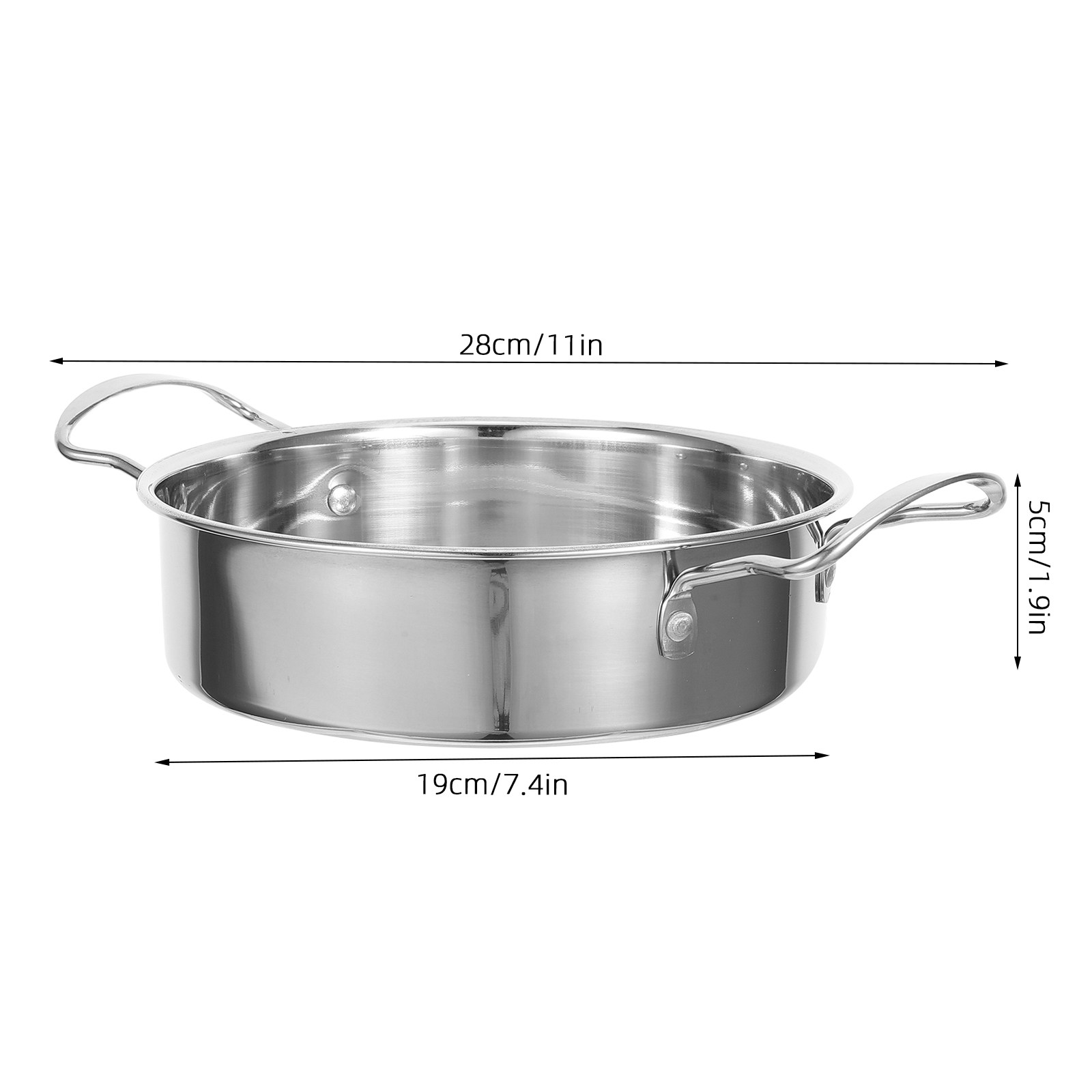 7.5 İnç Paslanmaz Çelik Paella - Home Cooking Asian incelemesi ve fiyatı
