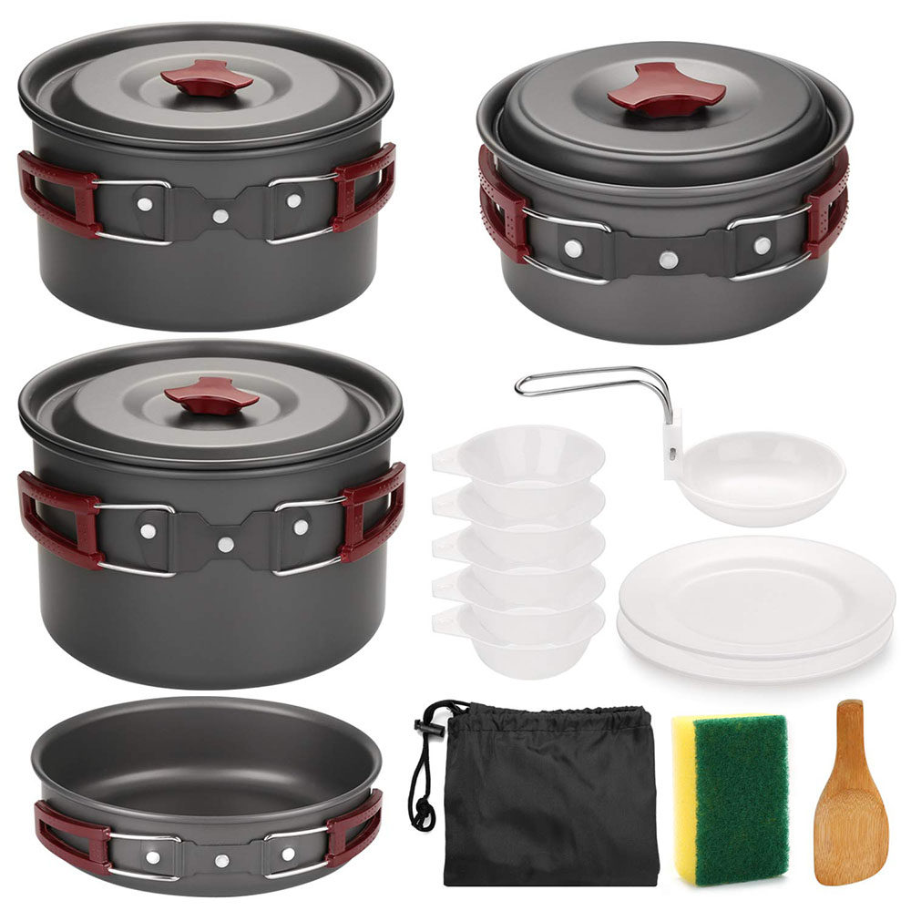 Açık Kamp Tencere Seti Yapışma - Crepe Pan Nonstick incelemesi ve fiyatı